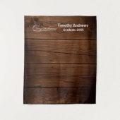 Rustieke Westerne Afstuderen foto achtergrond Wandkleed (Voorkant)