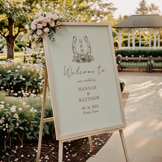 Rustieke Westerne Boho bruiloft welkom teken Poster