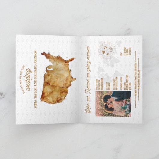 Rustieke Westerne bruiloft bestemming Paspoort (Binnen)