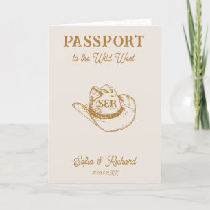 Rustieke Westerne bruiloft bestemming Paspoort