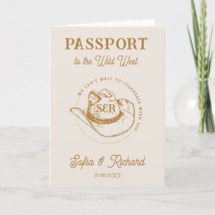 Rustieke Westerne bruiloft bestemming Paspoort