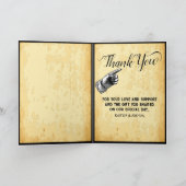 Rustieke Westerne bruiloft 🤠 Country Charm Bedankkaart (Binnen)