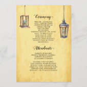 Rustieke Westerne bruiloft 🤠 Country Charm Weddin Programmakaart (Achterkant)