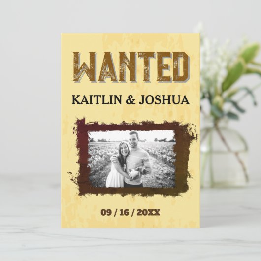 Rustieke Westerne bruiloft 🤠 Country Charm Weddin Programmakaart (Staand voorkant)