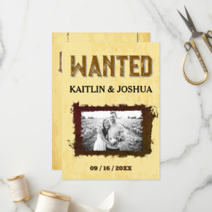 Rustieke Westerne bruiloft 🤠 Country Charm Weddin Programmakaart