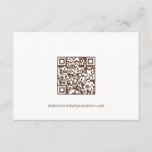 Rustieke Westerne Bruiloft Details Kaart met QR Co (Achterkant)