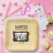 Rustieke Westerne bruiloft 🤠 GEZOCHT Foto Papieren Bordje (Feest)