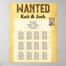 Rustieke Westerne bruiloft 🤠 GEZOCHT Zitplaatskaa Poster