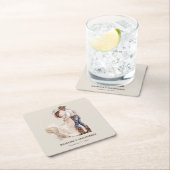 Rustieke Westerne bruiloft Kartonnen Onderzetters (Insitu)