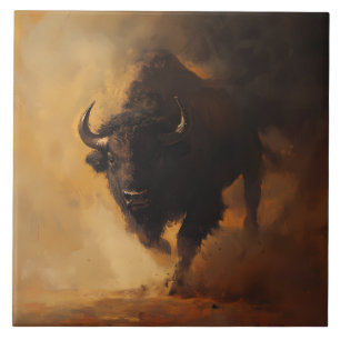 Rustieke, Westerne Buffalo Accent Tegel Tegeltje