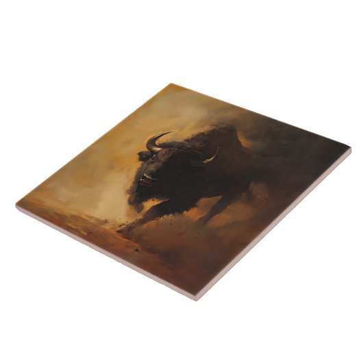 Rustieke, Westerne Buffalo Accent Tegel Tegeltje (Zijkant)