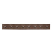Rustieke Westerne Country Brown Cowboy Texas Star Satijnen Lint (Voorkant)