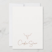 Rustieke Westerne Country Rodeo Koppels Douche Bru Kaart (Achterkant)