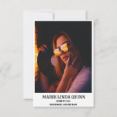 Rustieke Westerne Cowboy afstudeerfeest Kaart (Achterkant)