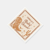 Rustieke Westerne Cowboy Baby shower papieren serv Servet (Hoek)
