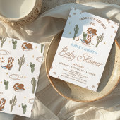 Rustieke Westerne Cowboy Boot Cowboy Baby shower Kaart