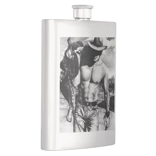 Rustieke Westerne Cowboy Cool Original Art Classic Flacon (Rechts)