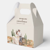 Rustieke Westerne Cowboy Cowgirl Wedding Bedankdoosjes (Voorkant)