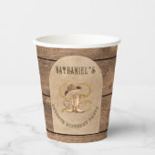 Rustieke westerne cowboy die je nodig hebt papieren bekers (Voorkant)