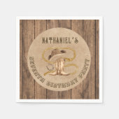 Rustieke westerne cowboy die je nodig hebt servet (Voorkant)