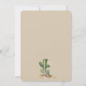 Rustieke Westerne Cowgirl Rodeo verjaardagsfeestje Kaart (Achterkant)