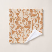 Rustieke Westerne Earth Tone Country Cowboy Boots Bad Handdoek (Wasdoekje)