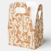 Rustieke Westerne Earth Tone Country Cowboy Boots Bedankdoosjes (Geopend)