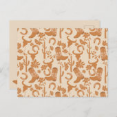 Rustieke Westerne Earth Tone Country Cowboy Boots Briefkaart (Voorkant / Achterkant)