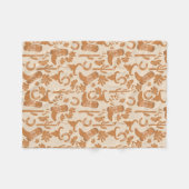 Rustieke Westerne Earth Tone Country Cowboy Boots Fleece Deken (Voorkant (Horizontaal))