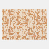 Rustieke Westerne Earth Tone Country Cowboy Boots Inpakpapier Vel (Voorkant 2)