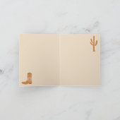 Rustieke Westerne Earth Tone Country Cowboy Boots Kaart (Binnen)