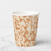 Rustieke Westerne Earth Tone Country Cowboy Boots Papieren Bekers (Achterkant)