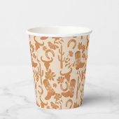 Rustieke Westerne Earth Tone Country Cowboy Boots Papieren Bekers (Links)