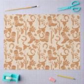 Rustieke Westerne Earth Tone Country Cowboy Boots Tissuepapier (Craft)