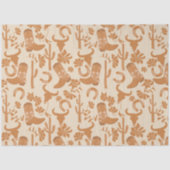 Rustieke Westerne Earth Tone Country Cowboy Boots Tissuepapier (Voorkant)