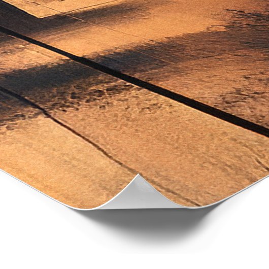 Rustieke Westerne Gotische Raven in Desert Graveya Poster (Hoek)