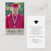 Rustieke Westerne Graduation party Woon kaart Visitekaartje (Voorkant / Achterkant)