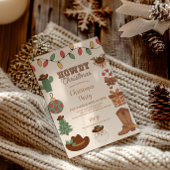 Rustieke Westerne kerst Kaart