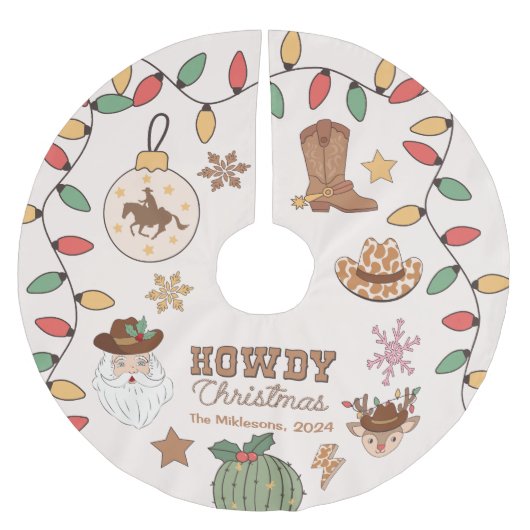 Rustieke Westerne kerst Kerstboom Rok (Voorkant)