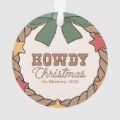 Rustieke Westerne kerst Ornament (achterkant)