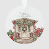 Rustieke Westerne kerst Ornament (achterkant)