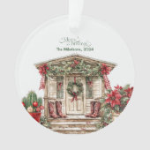 Rustieke Westerne kerst Ornament (voorkant)