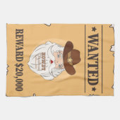 Rustieke Westerne kerst Theedoek (Horizontaal)