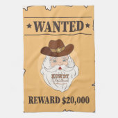 Rustieke Westerne kerst Theedoek (Verticaal)