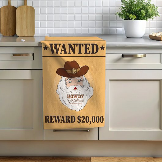 Rustieke Westerne kerst Theedoek