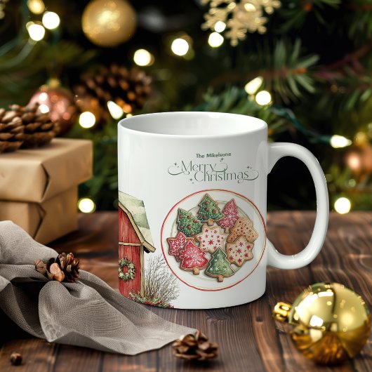 Rustieke Westerne kerst Tweekleurige Koffiemok