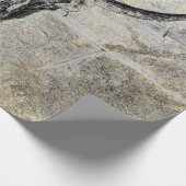 Rustieke Westerne Koe schedel zwart textuur Decoup Cadeaupapier (Hoek)