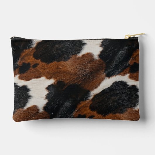 Rustieke Westerne Koeienhuid Patroon met Jouw naam Etui (Achterkant)