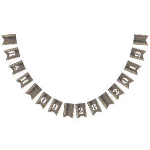 rustieke westerne land houtnerf schuur bruiloft vlaggetjes