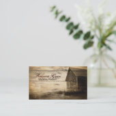  rustieke westerne land schuur boerderij visitekaartje (Staand voorkant)